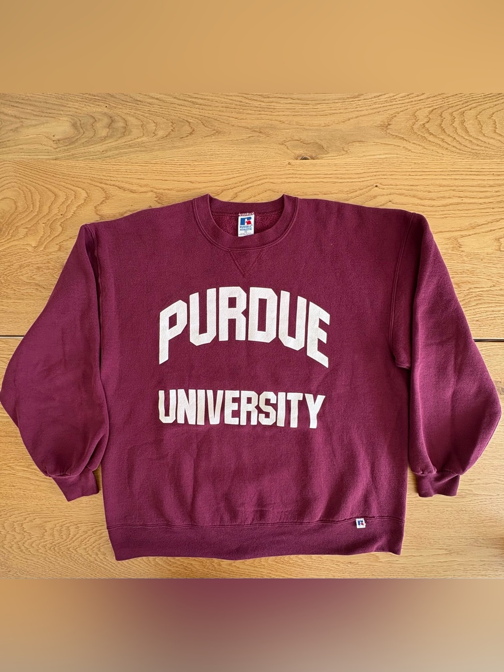 Vintage 90s Russell Athletic Purdue University Sweatshirt Mens XL USA Made